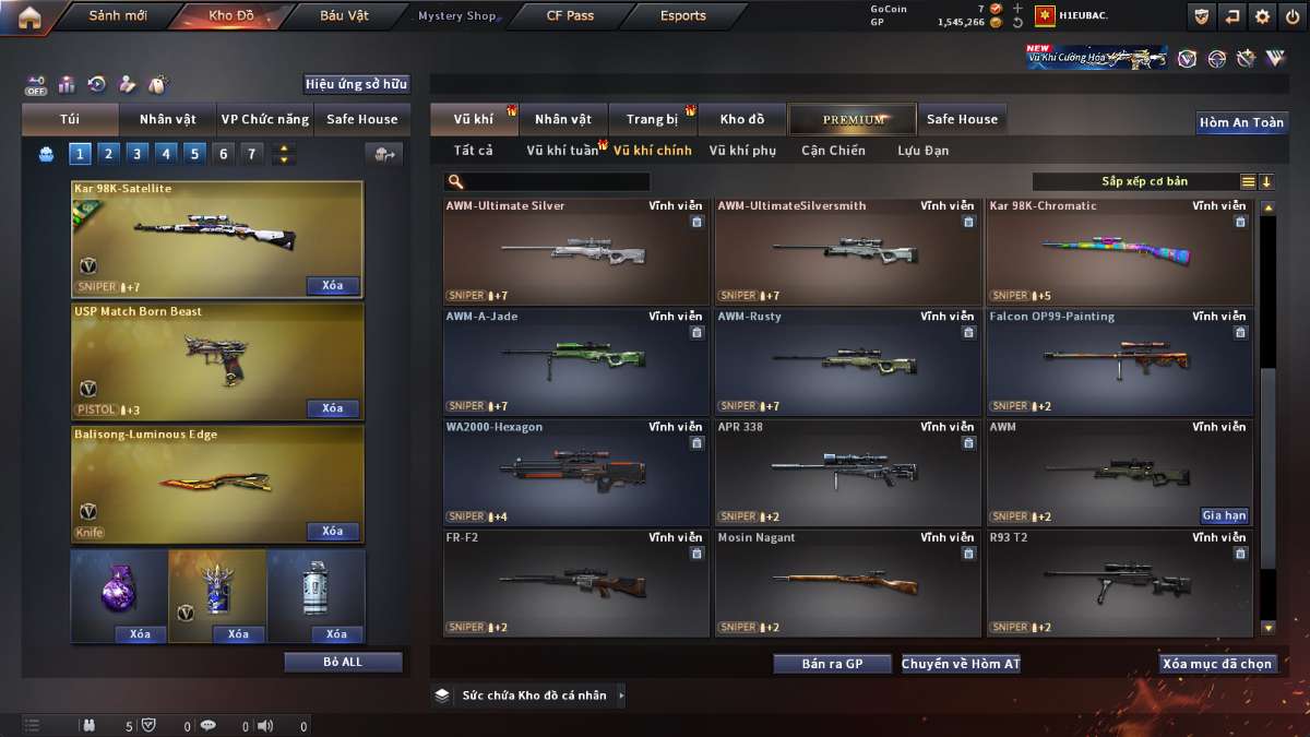 shop acc cf uy tin gia re
